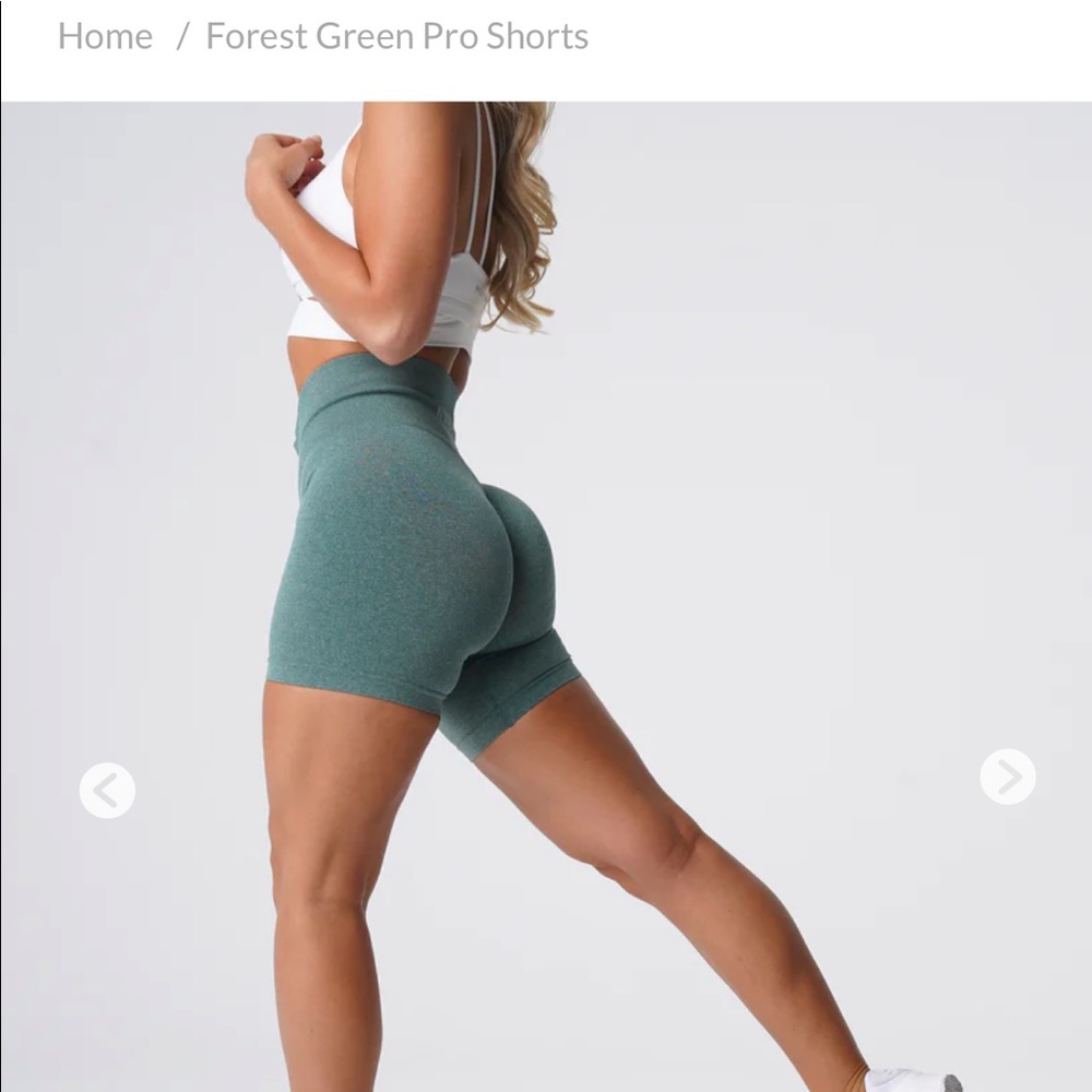 NVGTN Forest Green Pro Shorts